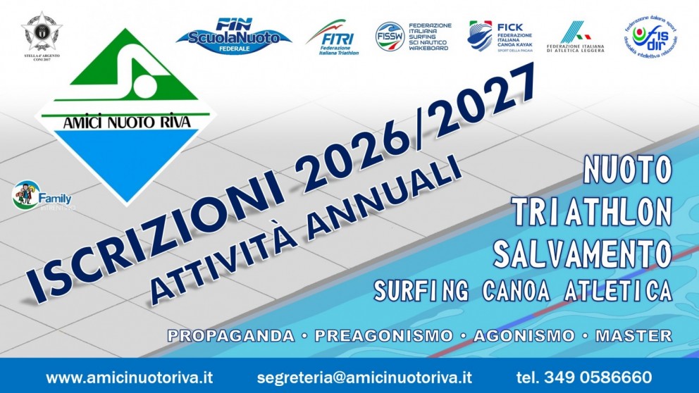 Gruppo sportivo amici nuoto riva 2026/2027