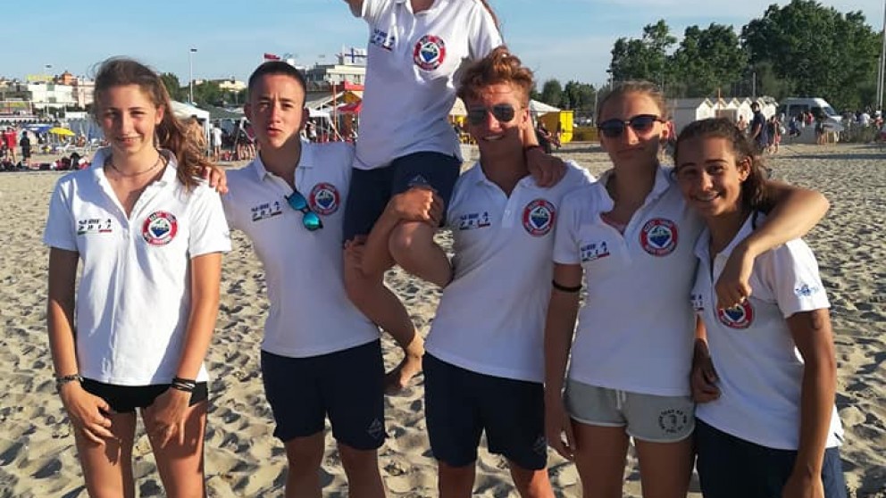 Amici Nuoto Riva, vice campioni italiani ragazzi a squadre prove oceaniche nuoto per salvamento