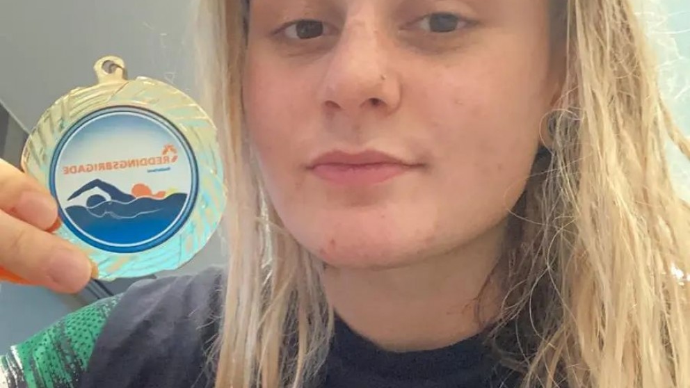 Helene Giovanelli primatista italiana assoluta dei 50 manichino